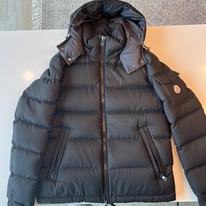 Moncler Black Montgenevre Down Jacket Used Size 3